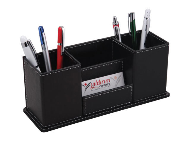 Faux Leather Pen Holder - MS 4528