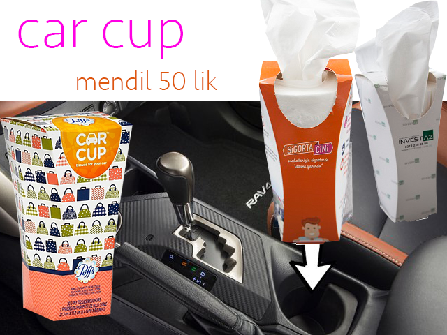 Car Cup Tissue Box 40 pcs. - KM 133
