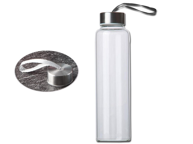 Glass Flask with Metal Lid ( 500 ml) – CU 2701