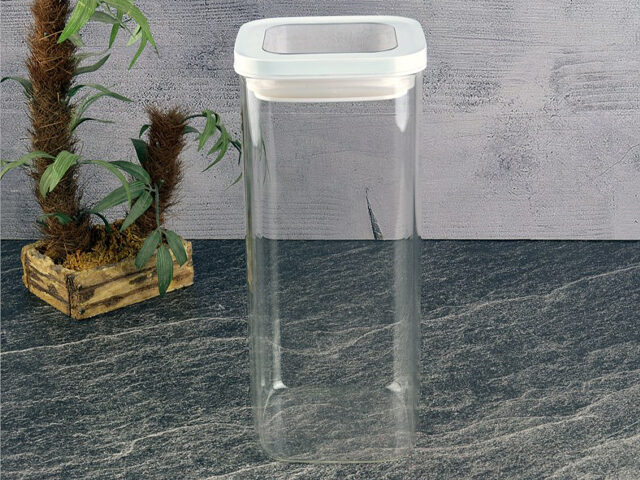 Glass Jar with White lid– BMT 86235